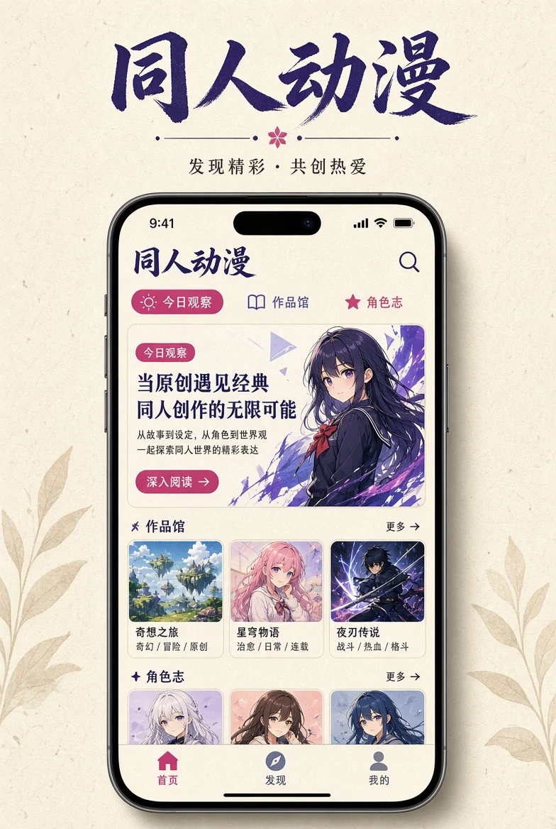 同人动漫APP视觉
